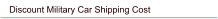 Discount Military Car Shipping Cost